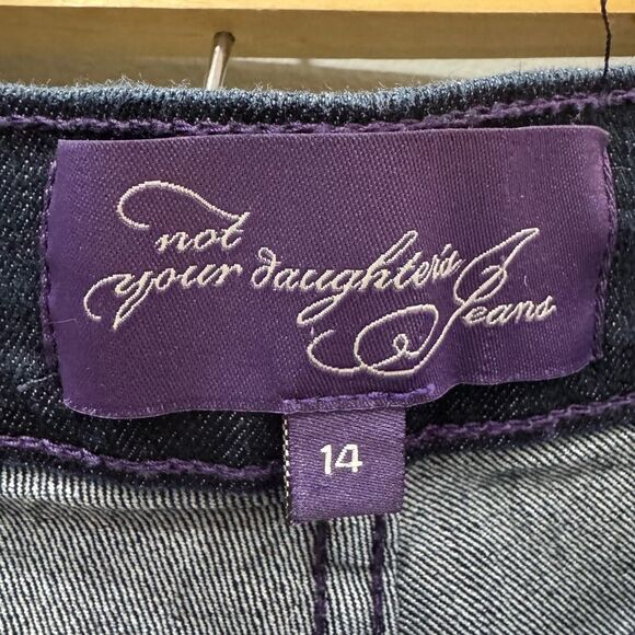 NYDJ Dark Wash Flat Front Jeans Size 14 EUC - Picture 5 of 5